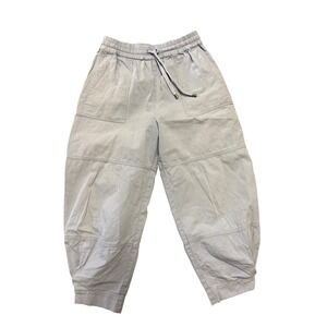 Apiece Apart Balloon Pants Light Blue Grey Drawstring High Waist Size 4